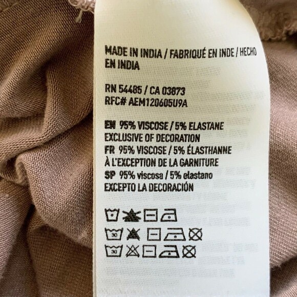 American Eagle Off Shoulder Boho Slinky Top Women M Embroidered Floral Sleeves - Picture 10 of 10